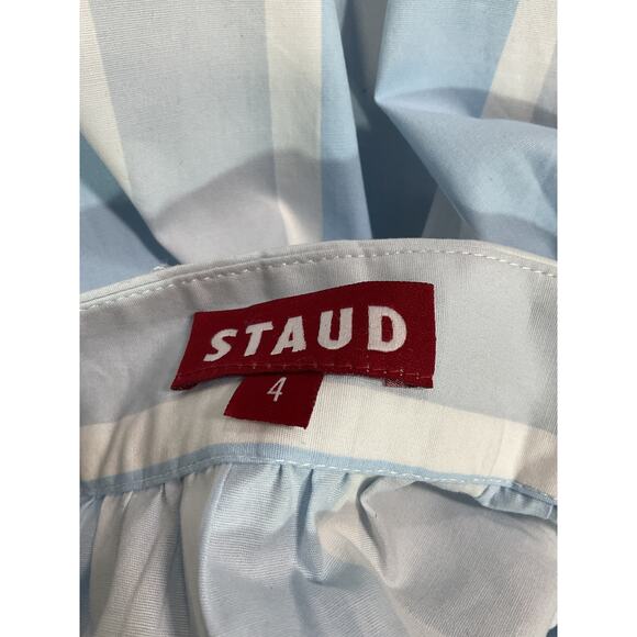 Staud 'Sea' Blue Striped Cotton Maxi Skirt Size 4 - NWT - Picture 4 of 5